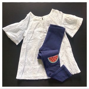 Watermelon Knee Patch Outfit